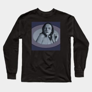 Portrait of a Woman Being Watched Long Sleeve T-Shirt